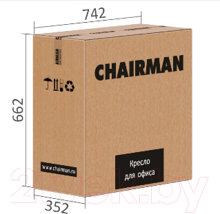 Кресло офисное Chairman 535 LT (черный/серый)