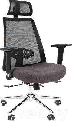 Кресло офисное Chairman 535 LUX (черный/серый) - фото