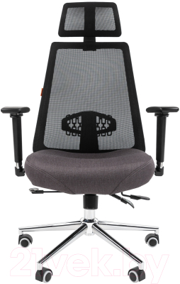 Кресло офисное Chairman 535 LUX (черный/серый)