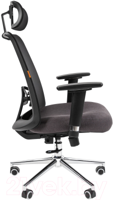 Кресло офисное Chairman 535 LUX (черный/серый)