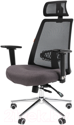 Кресло офисное Chairman 535 LUX (черный/серый)