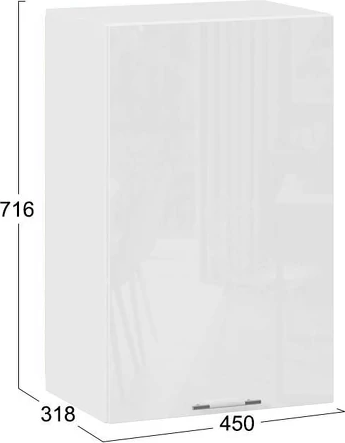 Шкаф навесной для кухни ТриЯ Весна 1В45