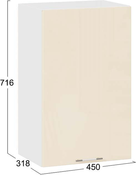 Шкаф навесной для кухни ТриЯ Весна 1В45