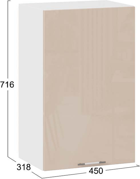 Шкаф навесной для кухни ТриЯ Весна 1В45