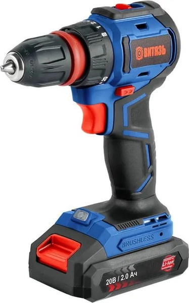 Аккумуляторная дрель-шуруповерт ВИТЯЗЬ ДА-520-10БСП - фото