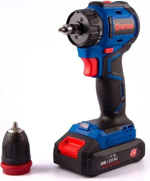 Аккумуляторная дрель-шуруповерт ВИТЯЗЬ ДА-520-10БСП