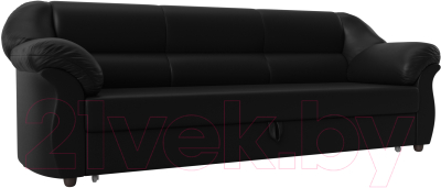 Диван Лига Диванов Карнелла / 29488 (экокожа черный) - фото