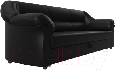 Диван Лига Диванов Карнелла / 29488 (экокожа черный)