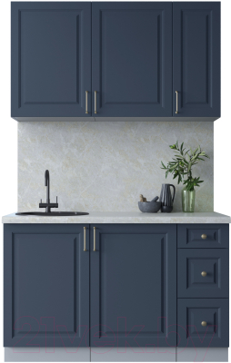 Готовая кухня Интерлиния Мила Шато 1.3А - фото