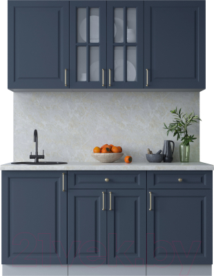 Готовая кухня Интерлиния Мила Шато 1.6А - фото