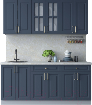 Готовая кухня Интерлиния Мила Шато 1.8А - фото