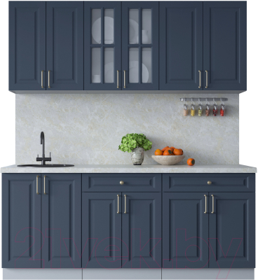 Готовая кухня Интерлиния Мила Шато 1.9А - фото