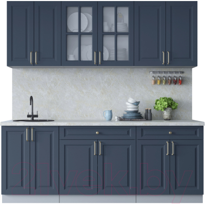 Готовая кухня Интерлиния Мила Шато 2.1А - фото