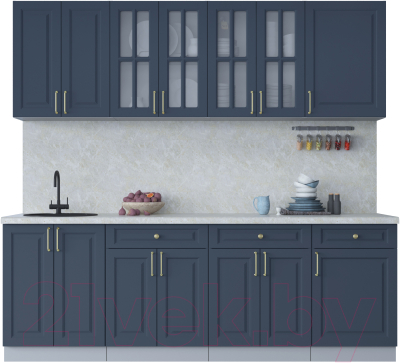 Готовая кухня Интерлиния Мила Шато 2.3А - фото