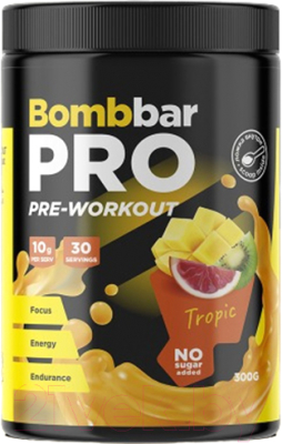Предтренировочный комплекс Bombbar Pre-Workout Тропик - фото
