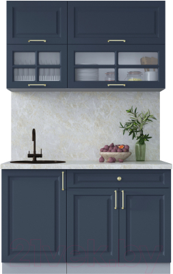 Готовая кухня Интерлиния Мила Шато 1.3Б - фото