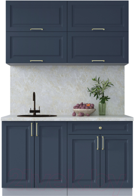 Готовая кухня Интерлиния Мила Шато 1.4Б - фото