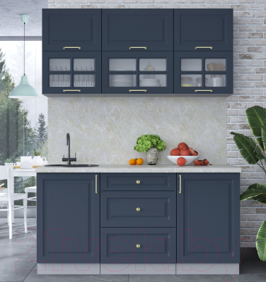 Готовая кухня Интерлиния Мила Шато 1.6Б