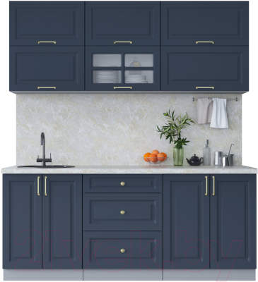 Готовая кухня Интерлиния Мила Шато 1.9Б - фото