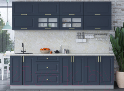 Готовая кухня Интерлиния Мила Шато 2.5Б