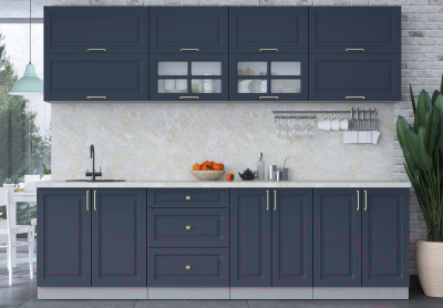 Готовая кухня Интерлиния Мила Шато 2.7Б