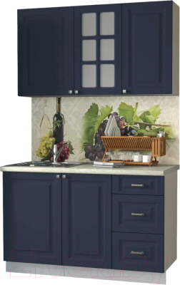 Кухонный гарнитур Интерлиния Мила Деко 1.3Б - фото