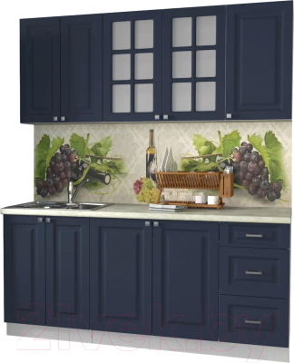 Кухонный гарнитур Интерлиния Мила Деко 1.8А - фото