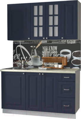 Кухонный гарнитур Интерлиния Мила Деко 1.4Б - фото