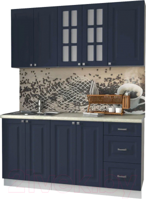 Кухонный гарнитур Интерлиния Мила Деко 1.6Б - фото