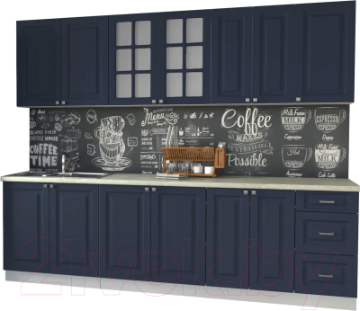 Кухонный гарнитур Интерлиния Мила Деко 2.6А - фото