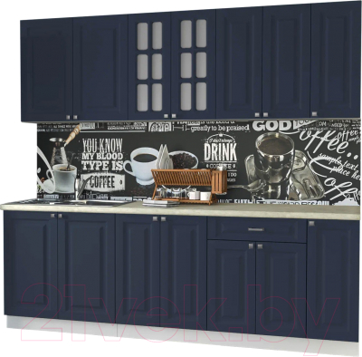 Кухонный гарнитур Интерлиния Мила Деко 2.3Б - фото