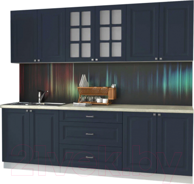Кухонный гарнитур Интерлиния Мила Деко 2.4Б - фото