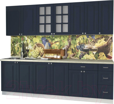 Кухонный гарнитур Интерлиния Мила Деко 2.5Б - фото