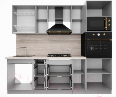 Кухонный гарнитур Интерлиния Мила Деко 2.4