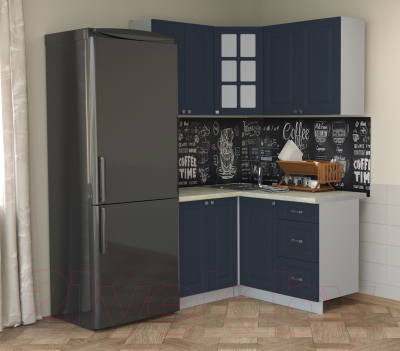 Кухонный гарнитур Интерлиния Мила Деко 1.2x1.4