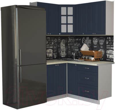 Кухонный гарнитур Интерлиния Мила Деко 1.2x1.5 - фото