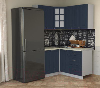 Кухонный гарнитур Интерлиния Мила Деко 1.2x1.5