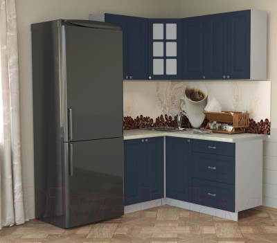 Кухонный гарнитур Интерлиния Мила Деко 1.2x1.6