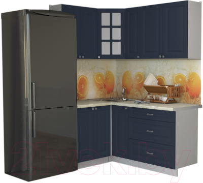 Кухонный гарнитур Интерлиния Мила Деко 1.2x1.7 - фото