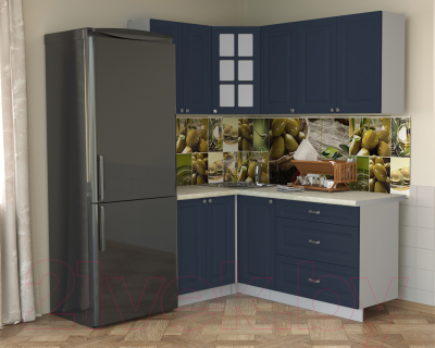 Кухонный гарнитур Интерлиния Мила Деко 1.2x1.8