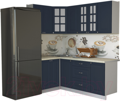 Кухонный гарнитур Интерлиния Мила Деко 1.2x2.0 - фото