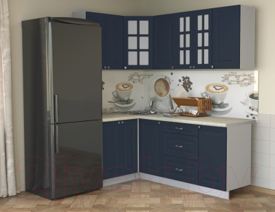 Кухонный гарнитур Интерлиния Мила Деко 1.2x2.0