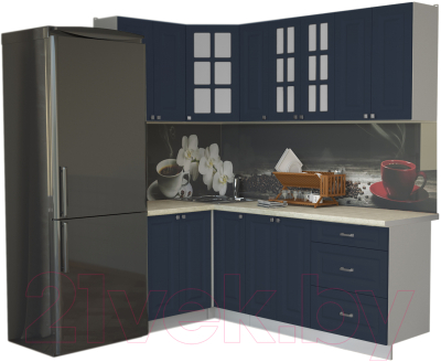 Кухонный гарнитур Интерлиния Мила Деко 1.2x2.1 - фото