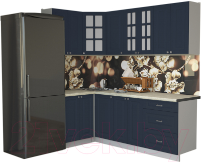 Кухонный гарнитур Интерлиния Мила Деко 1.2x2.2 - фото