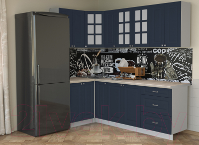 Кухонный гарнитур Интерлиния Мила Деко 1.2x2.3