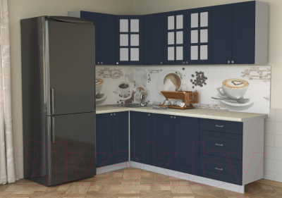 Кухонный гарнитур Интерлиния Мила Деко 1.2x2.4