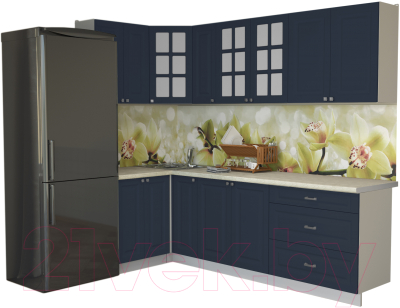 Кухонный гарнитур Интерлиния Мила Деко 1.2x2.5 - фото