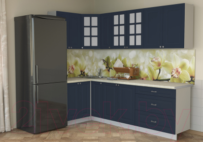 Кухонный гарнитур Интерлиния Мила Деко 1.2x2.5