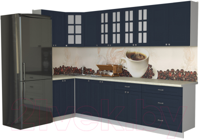 Кухонный гарнитур Интерлиния Мила Деко 1.2x3.0 - фото