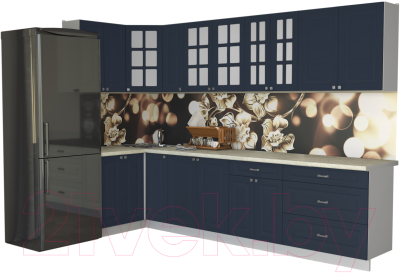 Кухонный гарнитур Интерлиния Мила Деко 1.2x3.1 - фото